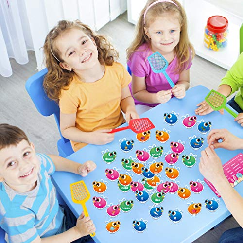Sight Words Game for Kids Learning Educational Alphabet Toy Cards Game for Age 3,4,5,6,7 Children Visual, Tactile and Auditory Learning Toys for Boys Girls.(122Pcs) - Thumbnail 3