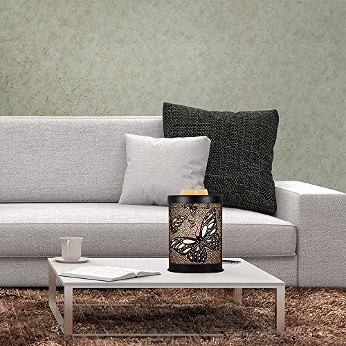 EQUSUPRO Metal Wax Melt Warmer Electric Wax Burner Melter Fragrance Warmer for Home Office Bedroom Living Room Gifts & Decor (Butterfly) - Thumbnail 4