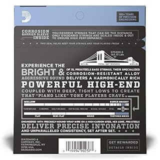 D’Addario EPS300-5 Set de cordes Basse .043, .063, .085, .107, .127 - Les Beatles, Paul McCartney, John Lennon, RIngo Starr, George Harrison D'Addario EPS300-5 Set de cordes Basse .043, .063, .085, .107, .127 – Image 2