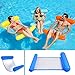 Multi Usage Flottantes Hamac,Sinwind Flotteur Gonflable Piscine 4 -en-1Flottant de inclinable Flotteur Hamac Hamac d'eau Multi-Usage Pliable Flottantes Hamac Portable Flotteur Ultraléger (Bleu Saphir)