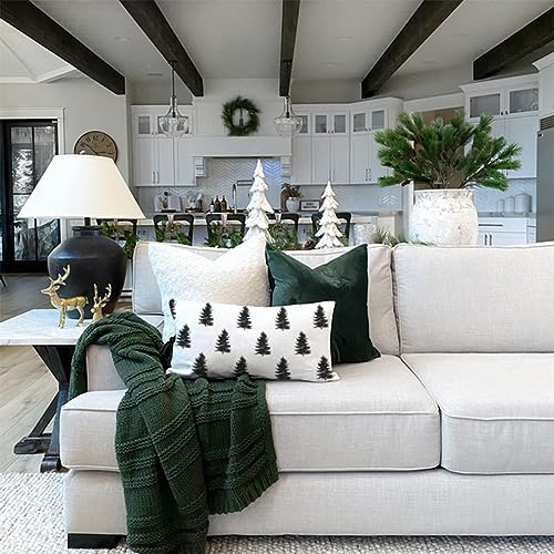 PANDICORN-Modern-Farmhouse-Christmas-Tree-Pillow-Cover-12×20-Black-Christmas-Pine-Tree-Decorations-Christmas-Lumbar-Pillows-Decorative-Throw-Pillows-Cases-Winter-Holiday-Decor-for-Home-Living-Room PANDICORN Modern Farmhouse Christmas Tree Pillow Cover 12×20 Black Christmas Pine Tree Decorations Christmas Lumbar Pillows Decorative Throw Pillows Cases Winter Holiday Decor for Home Living Room