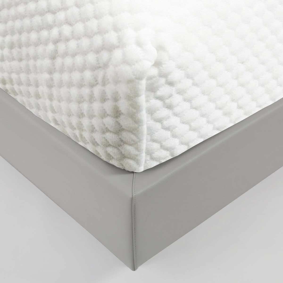 Coprimaterasso Massaggiante Antistress Imbottito Anallergico Antiacaro Traspirante Certificato OEKO TEX Made in Italy, misura matrimoniale, dimensione 170/180 cm x 190x200 cm + 25 cm