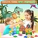 Coodoo Dinosaur Toys Magnetic Tiles Lava Dinosaur World Set - Magnetic Blocks Building for Kids 3-5 5-7 Girls Boys Toy Age 4-6 6-8, Classroom Must Haves Toddler Sensory for 3+ Year Old Kids Toys