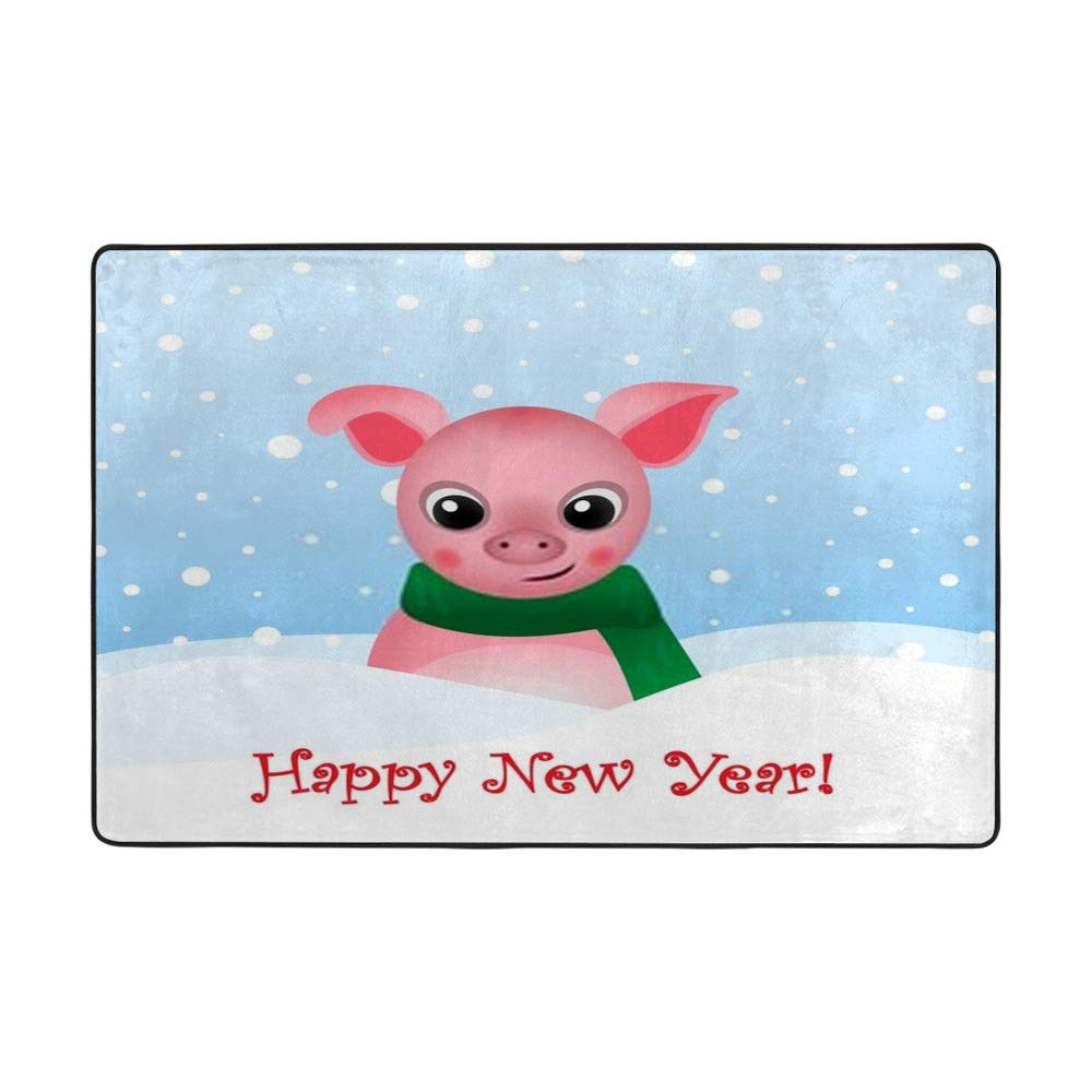 Tapis de Noël pour salon : grand tapis de maison moderne de 160x120 cm