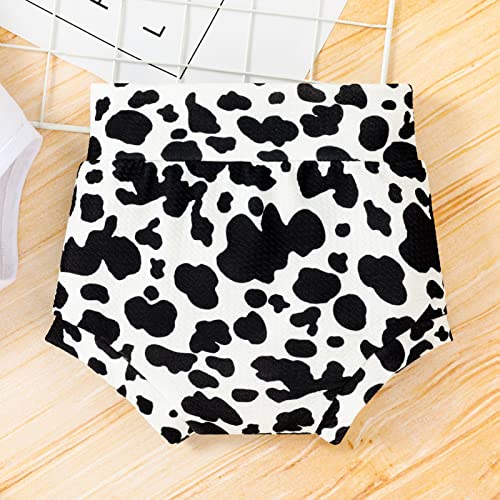 Baby Girl 1st Birthday Outfits Ruffle Sleeve Romper+Printed Bottoms Shorts+Headband Cake Smash Clothes Set 6