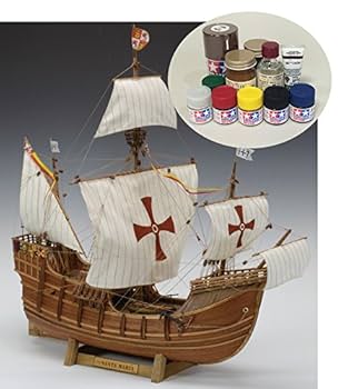 Amazon | ウッディジョー/木製帆船模型 1/50サンタマリア+塗料