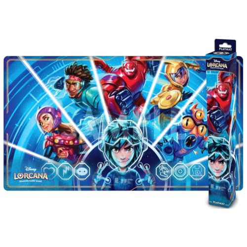 Disney Lorcana Trading Card Game – Tapis de Jeu Motif B - Set 7 - Anti-Dérapant - Tapis de...