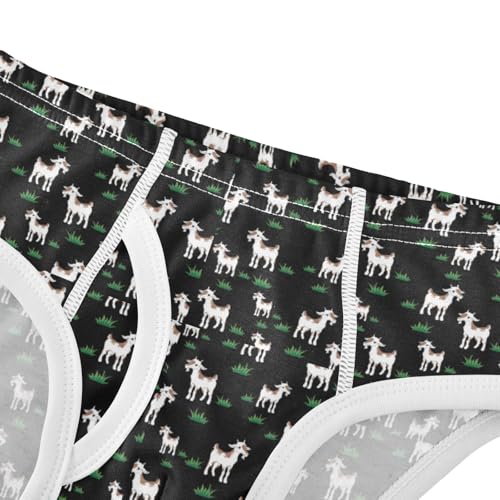 Boys' Exclusive Briefs Toddler Underwear 95% Combed Cotton Boxerbriefs 2T Black Cat Pattern with Yellow Eyes 104