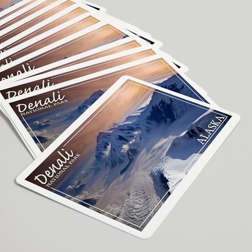 Denali National Park Alaska. Baraja Póker 52 Cartas miniatura 5