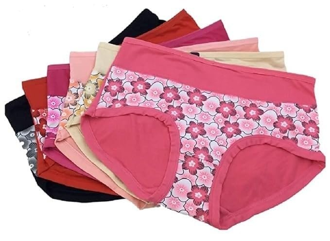 Women's High Waist Cotton Panties | Full Coverage Stretch Briefs | Soft Breathable Mid Rise Underwear | Comfortable Everyday Innerwear-image-41