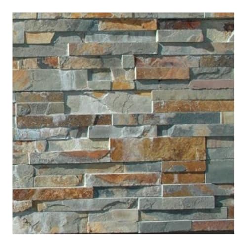 Tenedos Gold Rush Slate Ledger Panel 6x24 Natural Stone Tile