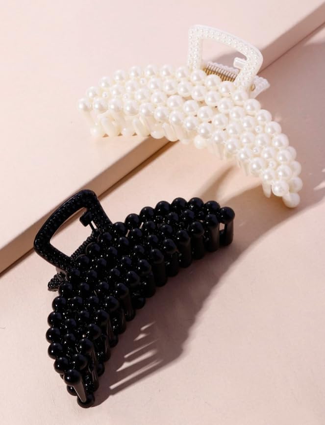 パール クリップ ヘアアクセサリー 2個セット キャンパス デイリー おしゃれ