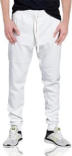 ProGo Men's Joggers Sweatpants Basic Fleece Marled Jogger Pant Elastic Waist
