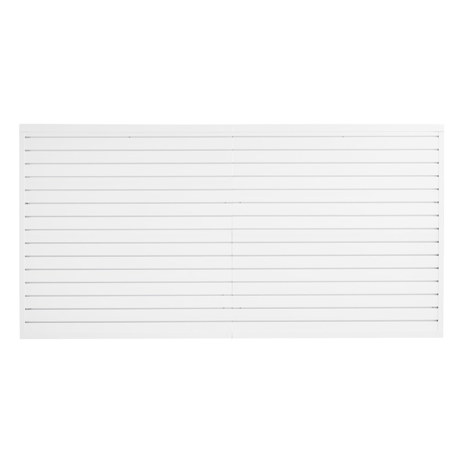 VEVOR Pannelli per Pareti a Doghe Garage Regolabile 1225 x 2450 x 20 mm Bianco