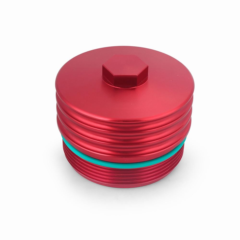 Tappo Serbatoio Coperchio Adatto per Bmw N20 N26 Coperchio filtro olio Alloggiamento in lega di alluminio N51 N52-N55 Parte modifica auto rossa(Red)