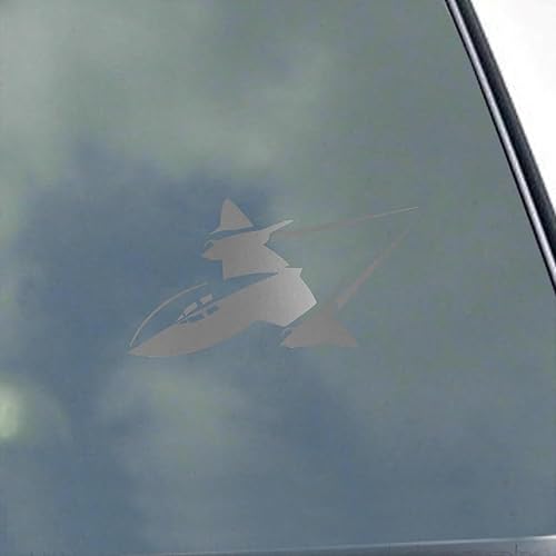 Miniatura 7 de SR-71 Blackbird Pilot - Calcomanía de vinilo de KLO Graphics Reconnaissance Aircraft Flight Crew A-12 SR71 A12 Sled Habu Negro mate,Azul