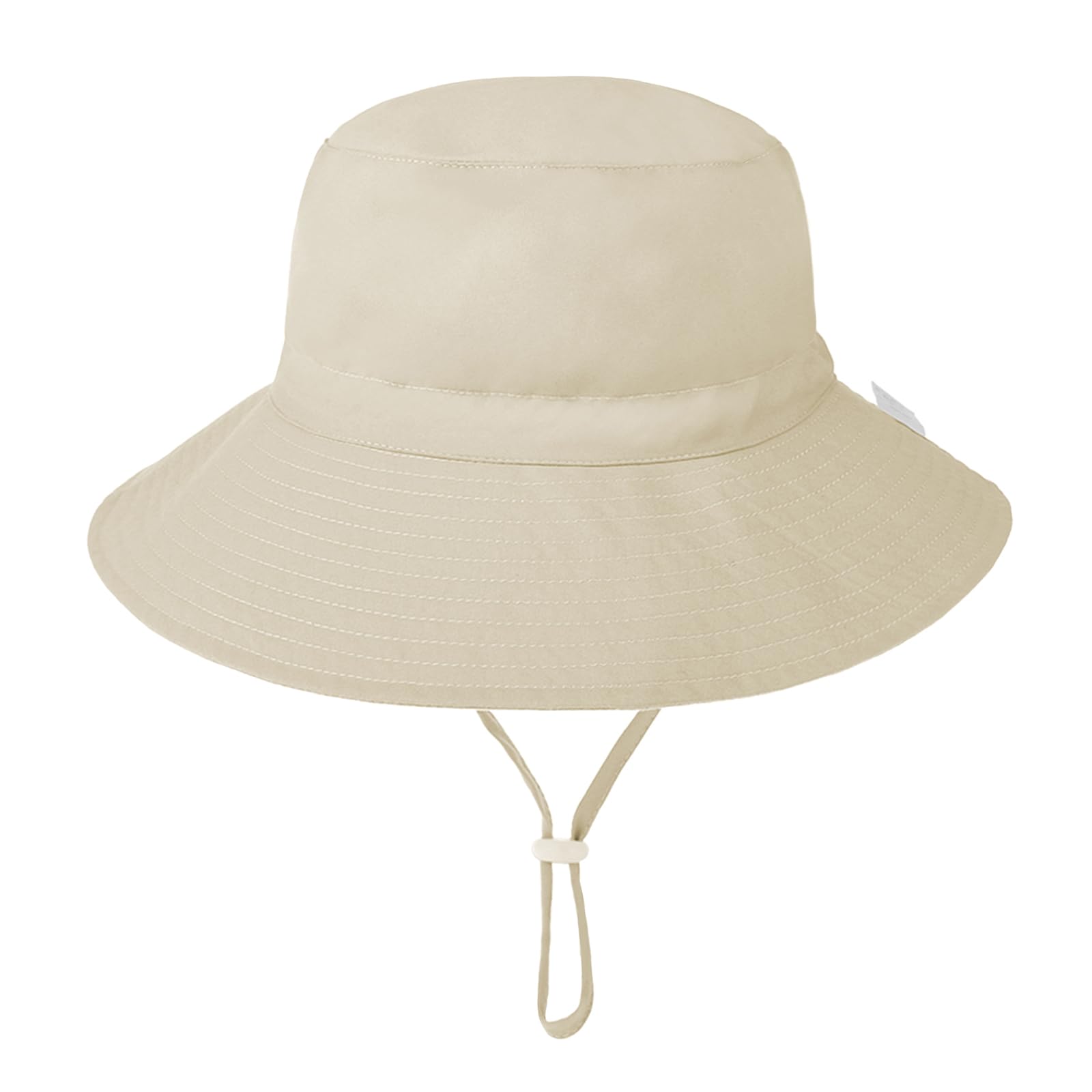 Baby Sun Hat Toddler Sun Hat UPF 50+ Sun Protective Bucket Hat for Boys Girls Adjustable Cap Khaki 6-12 Months