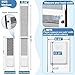 FAMIGRO Cat Door for Sliding Glass Door, Patio Pet Door Insert for Sliding Door, Height Adjustable from 44
