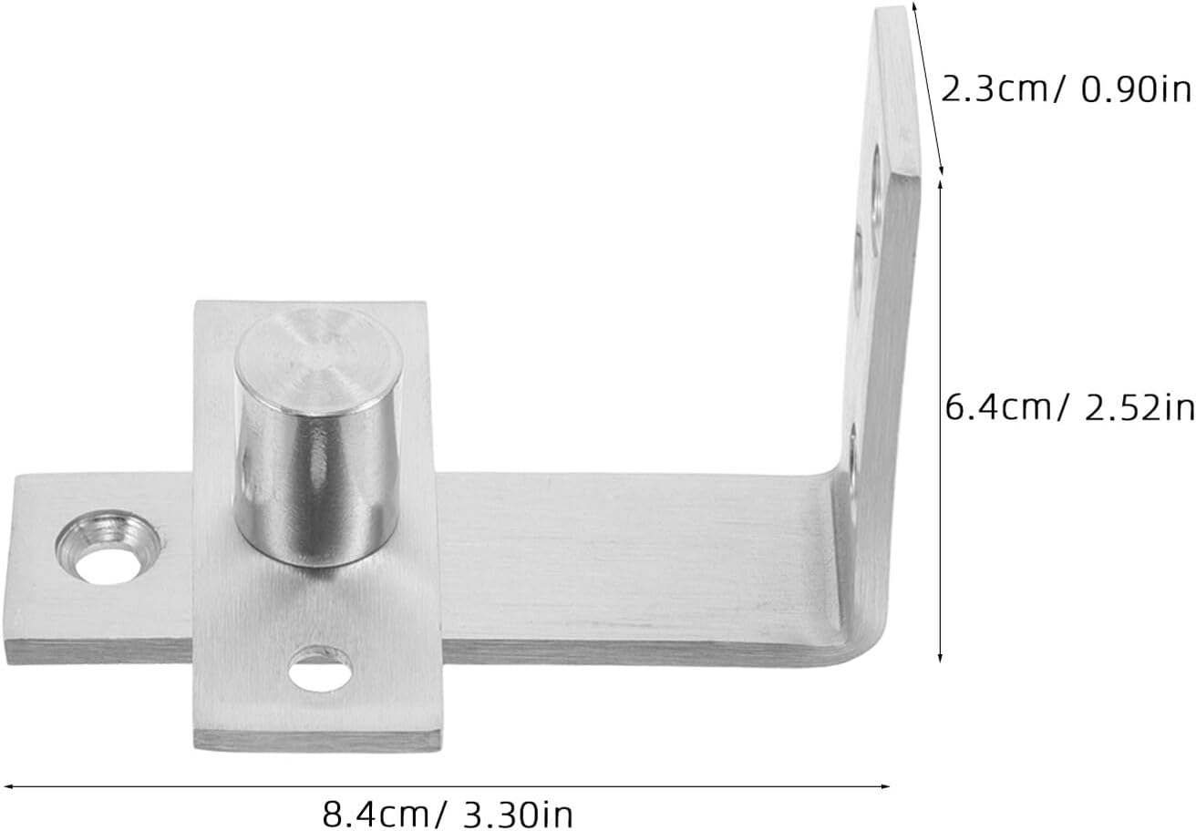 2pcs Concealed Door Pivot Hinges Stainless Steel for Iron Doors
