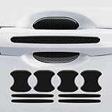 ZCHQF 8 Piezas Protector Puerta Coche para Fiat Stilo Croma Bravo Palio Uno Tipo 500 500L 500X Ducato, Impermeables Anti Rayas con Tiras Reflectantes de Seguridad Protectores