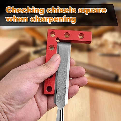 Aladeno Mini Ferramenta de localização central quadrada pequena Liga de alumínio Red Machinist Squar