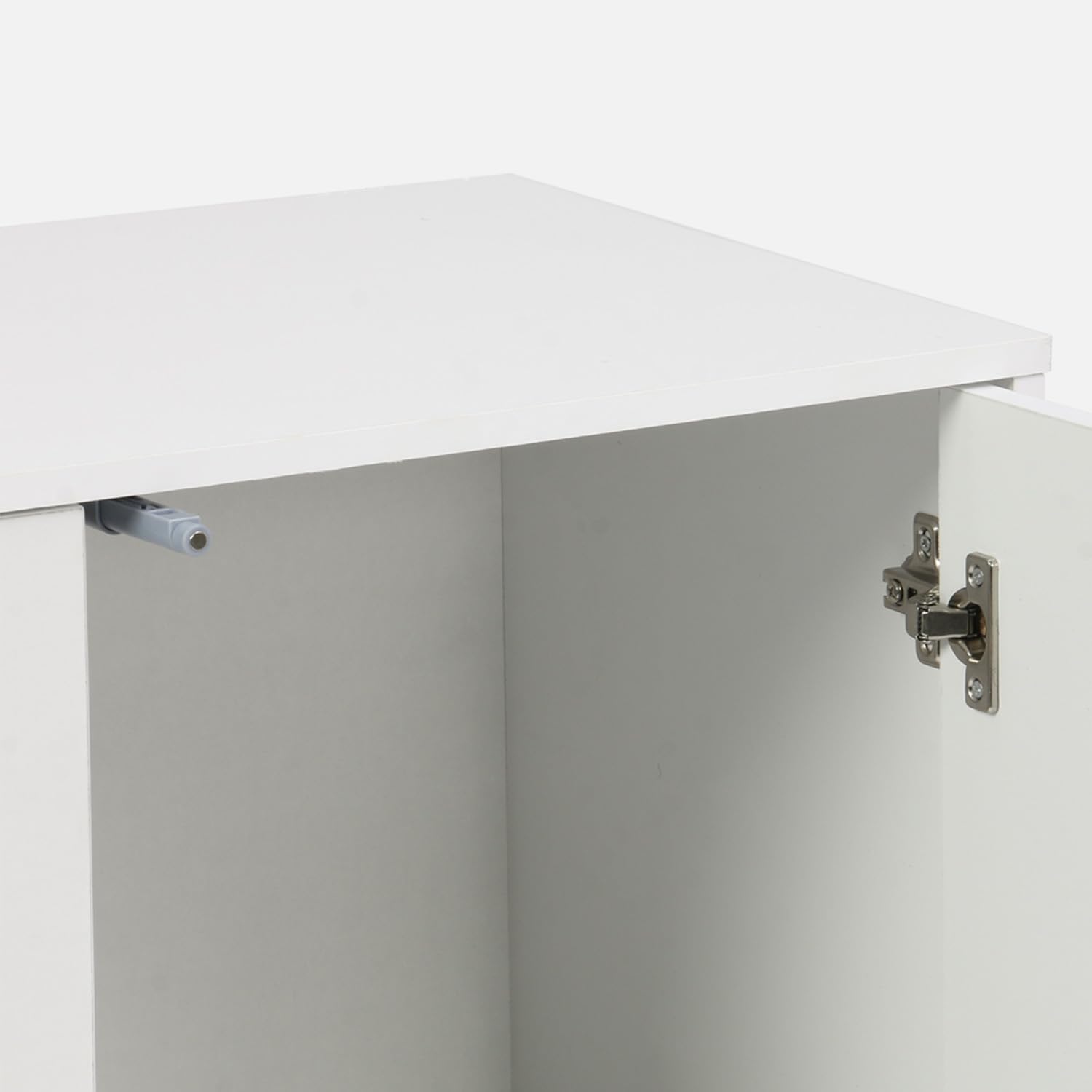 sweeek Modulo di stoccaggio con 2 Porte, 70cm, Kompo, Bianco, 70x35x70 cm
