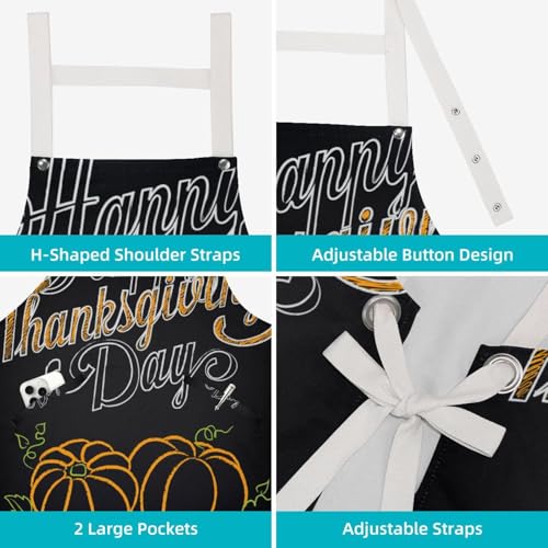Tablier de restaurant multicolore lot de 2 avec broches