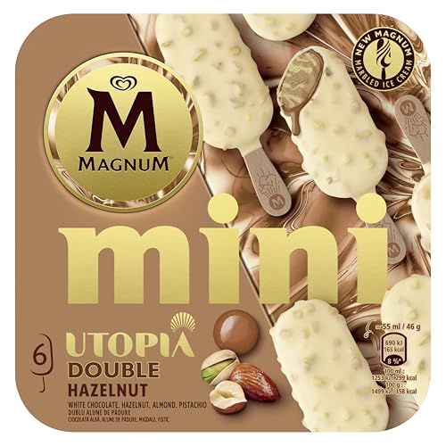 Magnum Mini Double Hazelnut x 6 Helado, 55 ml