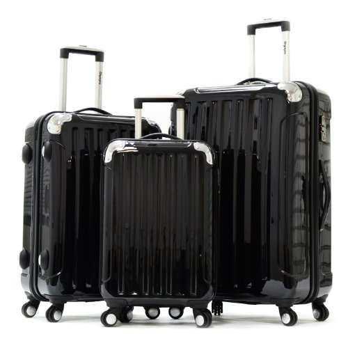 Olympia U.S.A. Whistler 3 Piece Polycarbonate Hardcase Set, Black, One Size