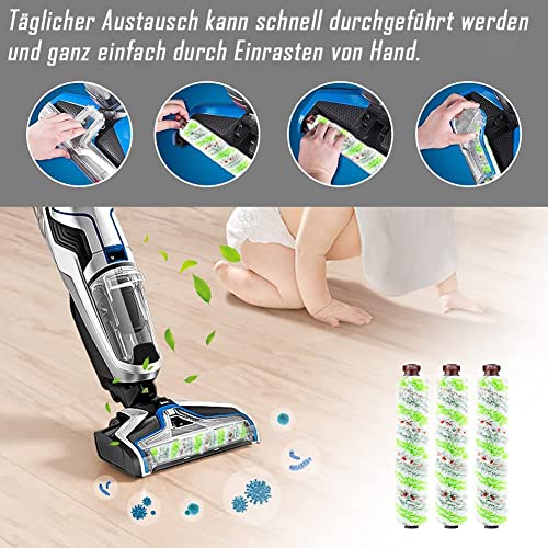 Filtres pour Bissell CrossWave bloqués ? Pack brosses de rechange anti-odeurs - 5