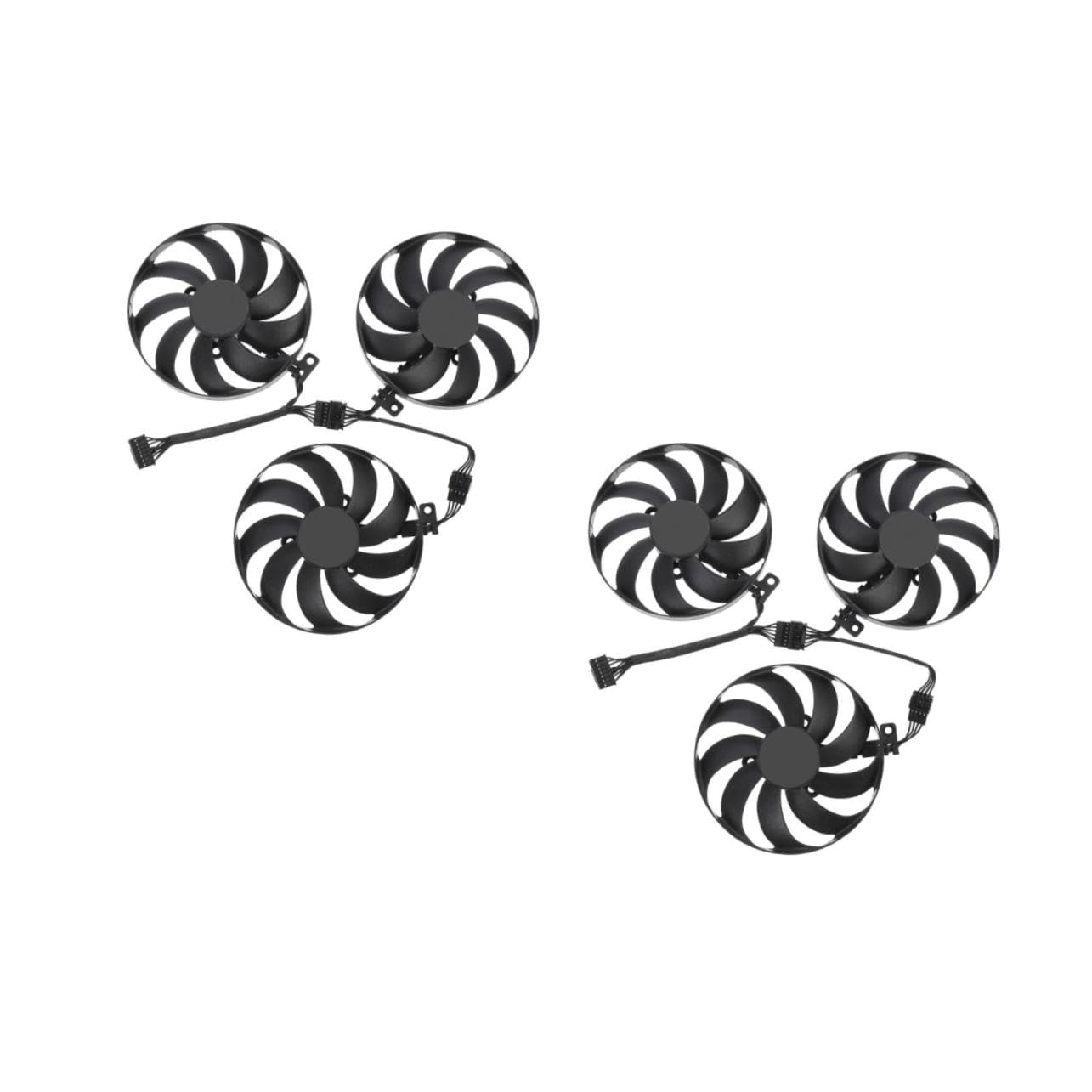 SHINEOFI 2 Juegos Ventilador de Refrigeración Tarjetas Gráficas de Compatible con Cfud Silencioso y Evitar Sobrecalentamiento Pcs