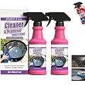 NTYNLe 2Pcs Fast Acting Heavy Duty Grill Degreaser Spray, Heavy Duty BBQ Grill Degreaser, Outdoor Grills Cleaner, For Kitchen Grates and Racks