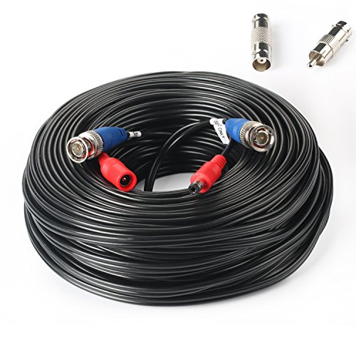 Shd 200Feet Bnc Vedio Power Cable Pre-Made Al-In-One Camera Video Bnc Cable Wire Cord For Surveillance Cctv Security System With Connectors(Bnc Female And Bnc To Rca) #TOP7