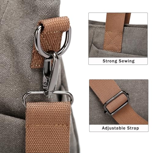 Bolsa Tote Vintage de Lona para Mujer Casual miniatura 6