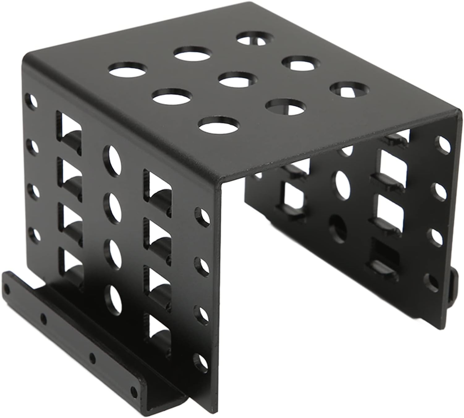 2.5in Hard Drive Mounting Adapter Supports All 2.5 Inch HDD and SSD, Hard Drive Storage Bracket with Built in Expansion. (Black)
