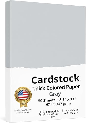 Tarjeta de cubierta de 6765 libras (1766.70 ozm), 50 hojas por paquete, ideal para impresión, proyectos escolares, volantes, invitaciones,
