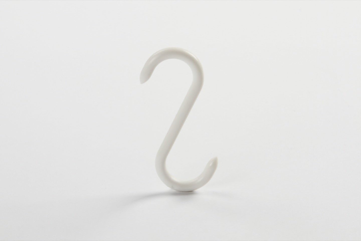 Crown NationalNylon Biltong Hooks - Pack of 25 White Plastic Hooks for Biltong, Beef Jerky & Maker