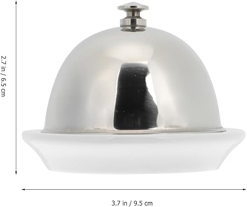 Miniatura 4 de Cabilock Plato de cerámica con mantequilla y queso, plato de postre redondo, tapa práctica para condimentos con sabor a soja