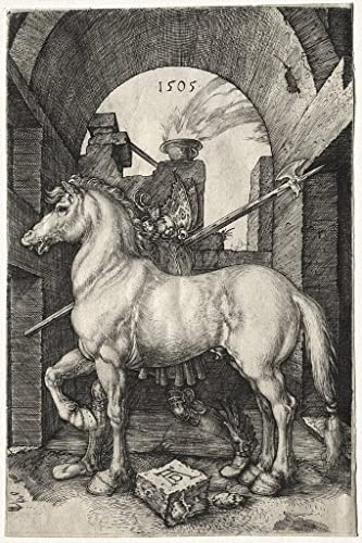 Affiche le petit cheval d'Albrecht Dürer pour sublimer votre décoration de salon rétro