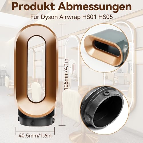 HAFRILY Prä-Styling Trockner Aufsatz Düse für HS01 HS05 für Dyson Airwrap Aufsatz Haartrockner-Düsen Ersatz Zubehör
