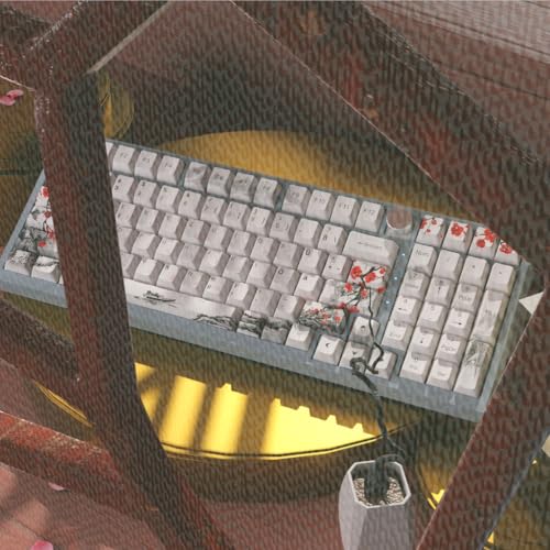 Teclas OEM de flor de ciruelo para teclado mecánico en español e inglés 6