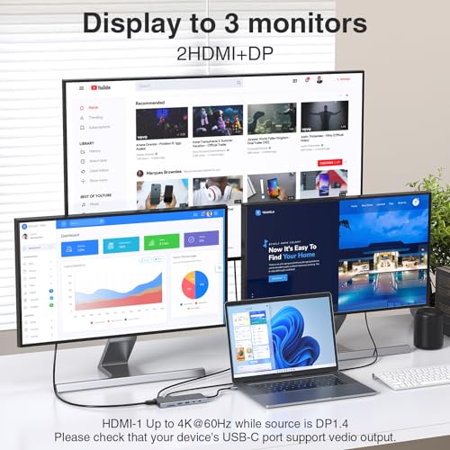 USB C Docking Station 3 Monitors USBC Hub 87W PD and the Missing 13W