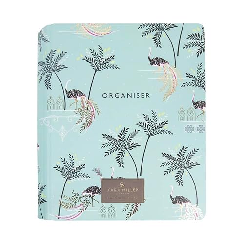 Image of Sara Miller Savannah Ringbound A5 Organiser with Gold Foil Detail and Tabbed Dividers