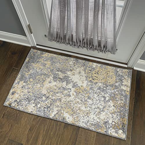 LUXE WEAVERS 6490 Gray 2 x 3 Abstract Modern Area Rug