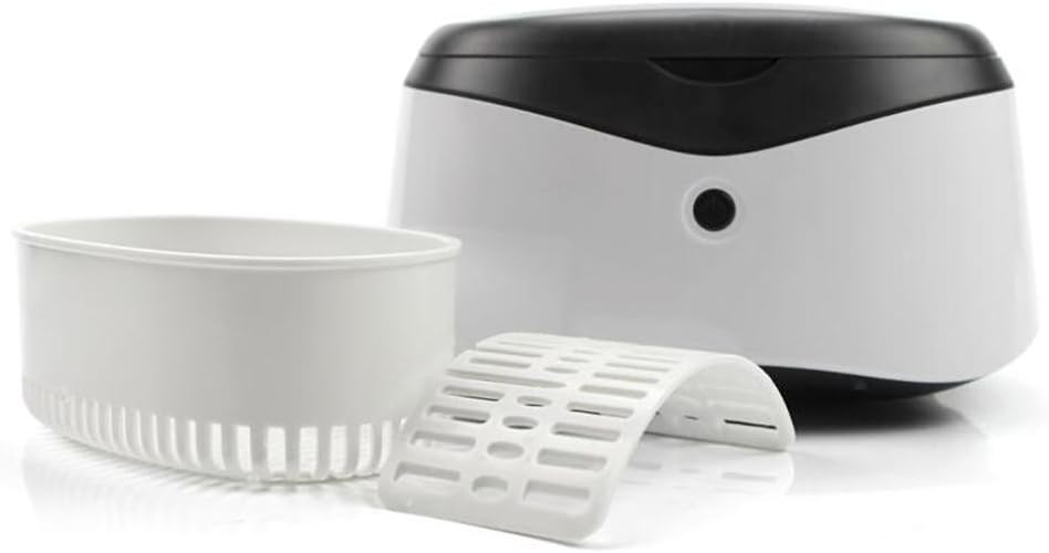 kebang Ultrasonic Cleaner Household Auto Shut-Off Ultrasonic Jewelry Cleaning Machine with Cleaning Basket, Watch Stand, 600 ml