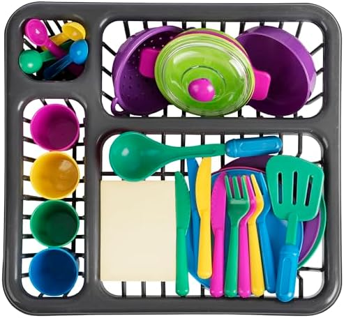 DIMROM Outdoor Mud Kitchen Accessories Set with 27 Items, Colorful Design image 3