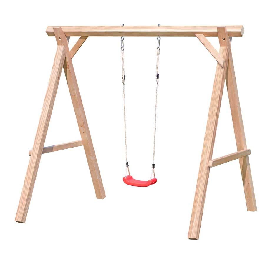 Gartenpirat Premium Kinderschaukel Lärche Natur Outdoor -...