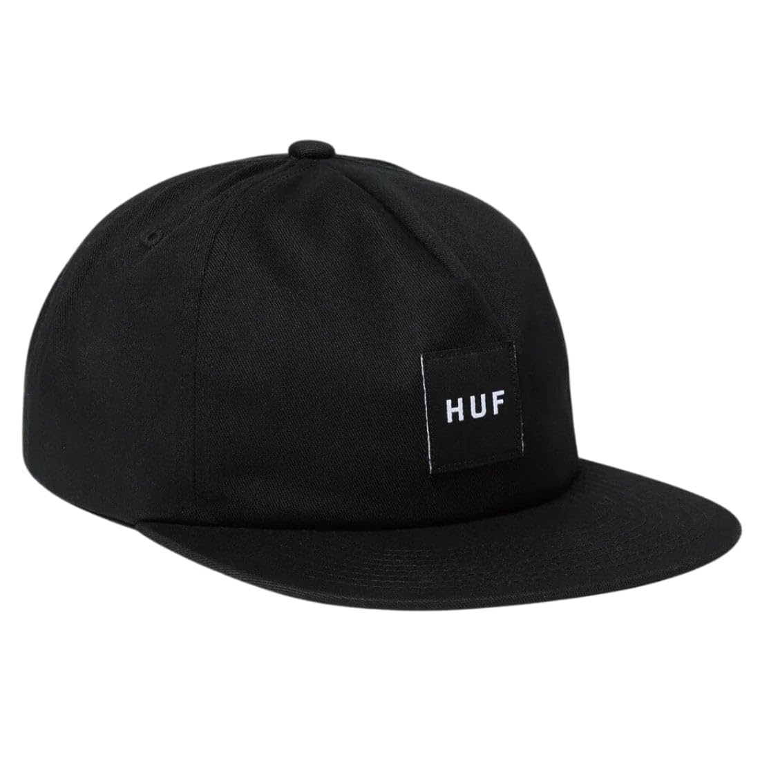 HUFSet Box Snapback Hat – 5 Panel Unstructured Cotton Cap for Men, Adjustable Streetwear Baseball Cap
