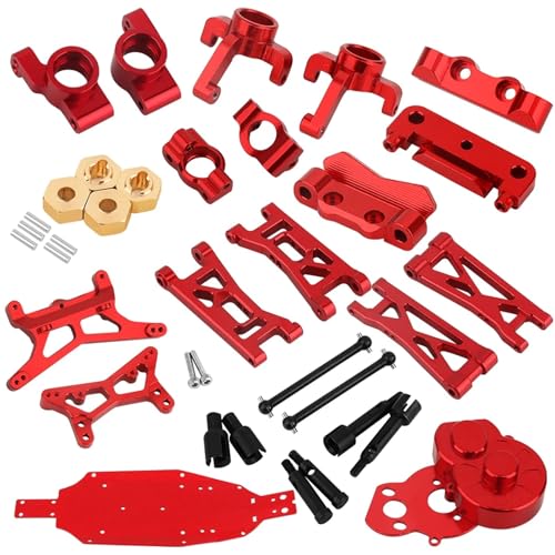 RC�T�X�y���V�����A�[�� For Losi Micro B RTR 2WD 1/24 �X�e�A�����O�u���b�N C �n�u�T�X�y���V�����A�[���o���N�w�b�h�V���b�N�}�E���g�L�b�g Rc �J�[�o�M�[�p�A�b�v�O���[�h�C�����i(Red)