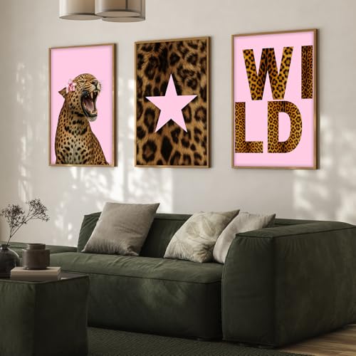 Image of ARTELLY Girls Baddies Aesthetic Wall Frames for Bedroom | Trendy Girl Power Wall Art Posters | Modern Fashion Illustration Framed Paintings Decor for Teen Girls Room (Set of 3) (Art 1, 13x19 inch)